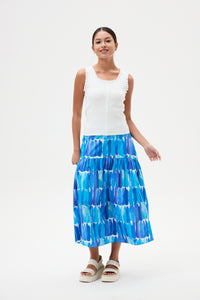 Printed Arc Skirt