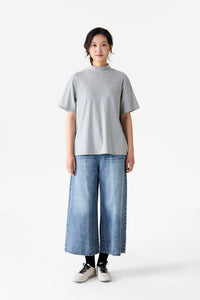 Relaxed High Neck Top