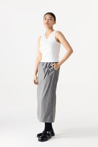 Sleeveless Snap Button Knit Top