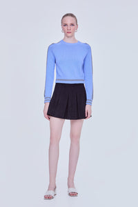 Contrast Knitted Sweater