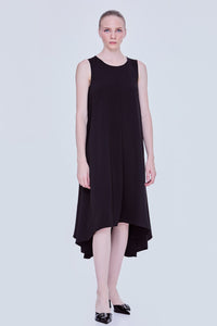 Flowy Asymmetrical Length Dress