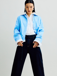Collared Stripes Button Up Shirt