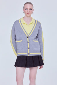 Contrast Colour Cardigan