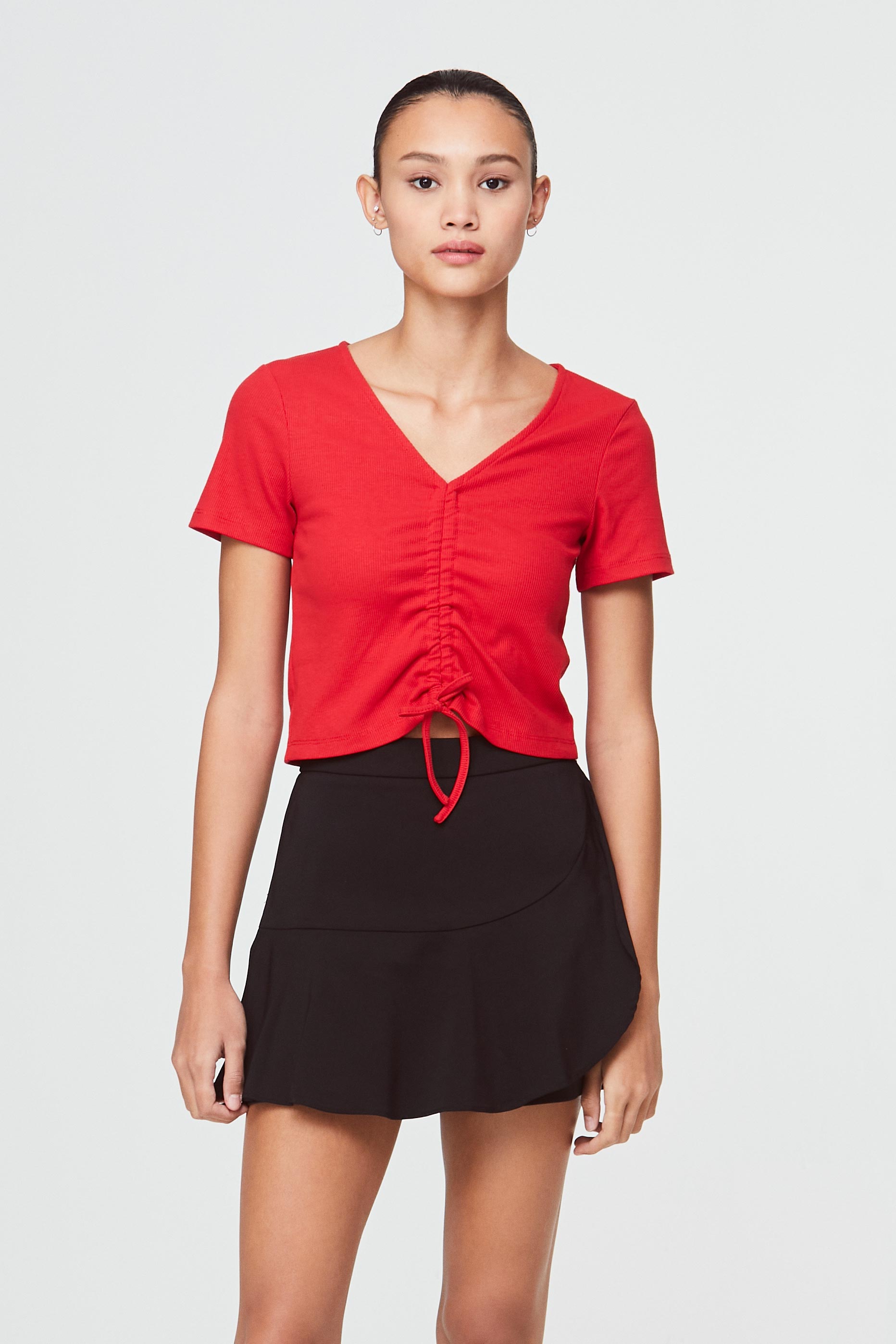 Knitted Ruched Top