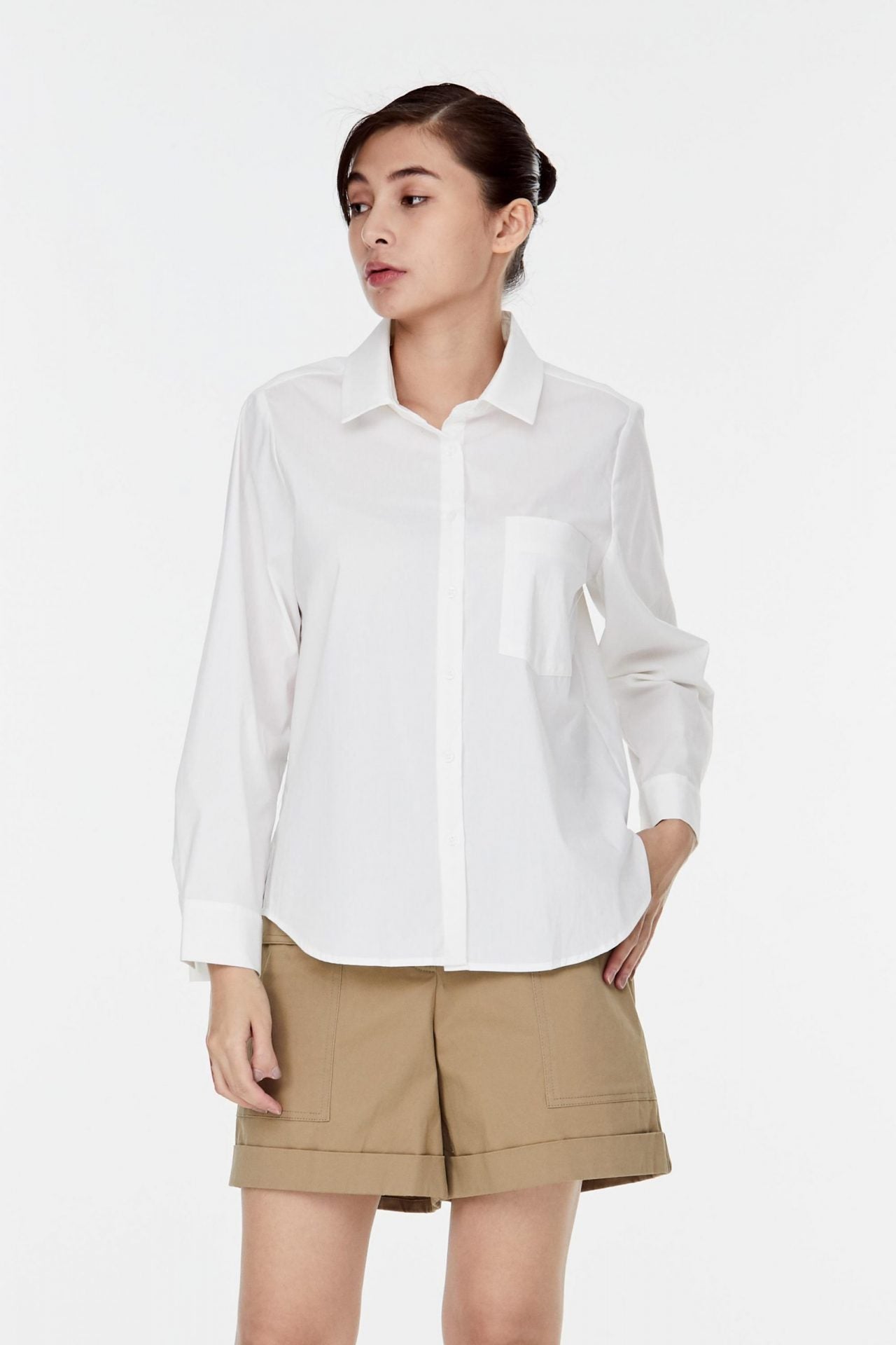 Collared Pocket Blouse