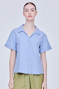 Boxy Cuffed Blouse