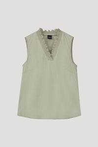 Elasticated Ruffled Tank Top