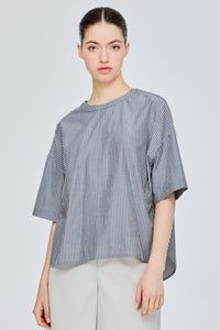 Stripe Magyar Cut Top