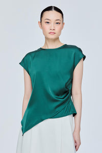 Asymmetrical Sleeveless Blouse