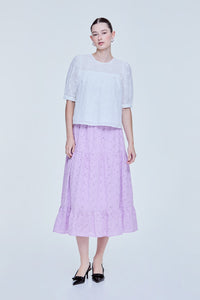 Floral Eyelet Blouse