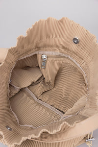 Drawstring Pleated Pouch