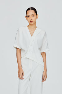 Asymmetrical Pleated Top