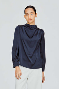 Drapey High Neck Top