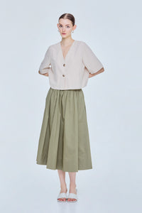 Relaxed V-Neck Blouse