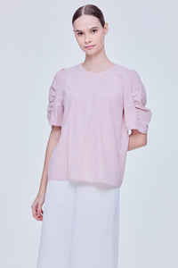 Cocoon Sleeve Stripes Blouse