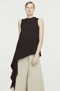 Split-Lined Asymmetrical Blouse