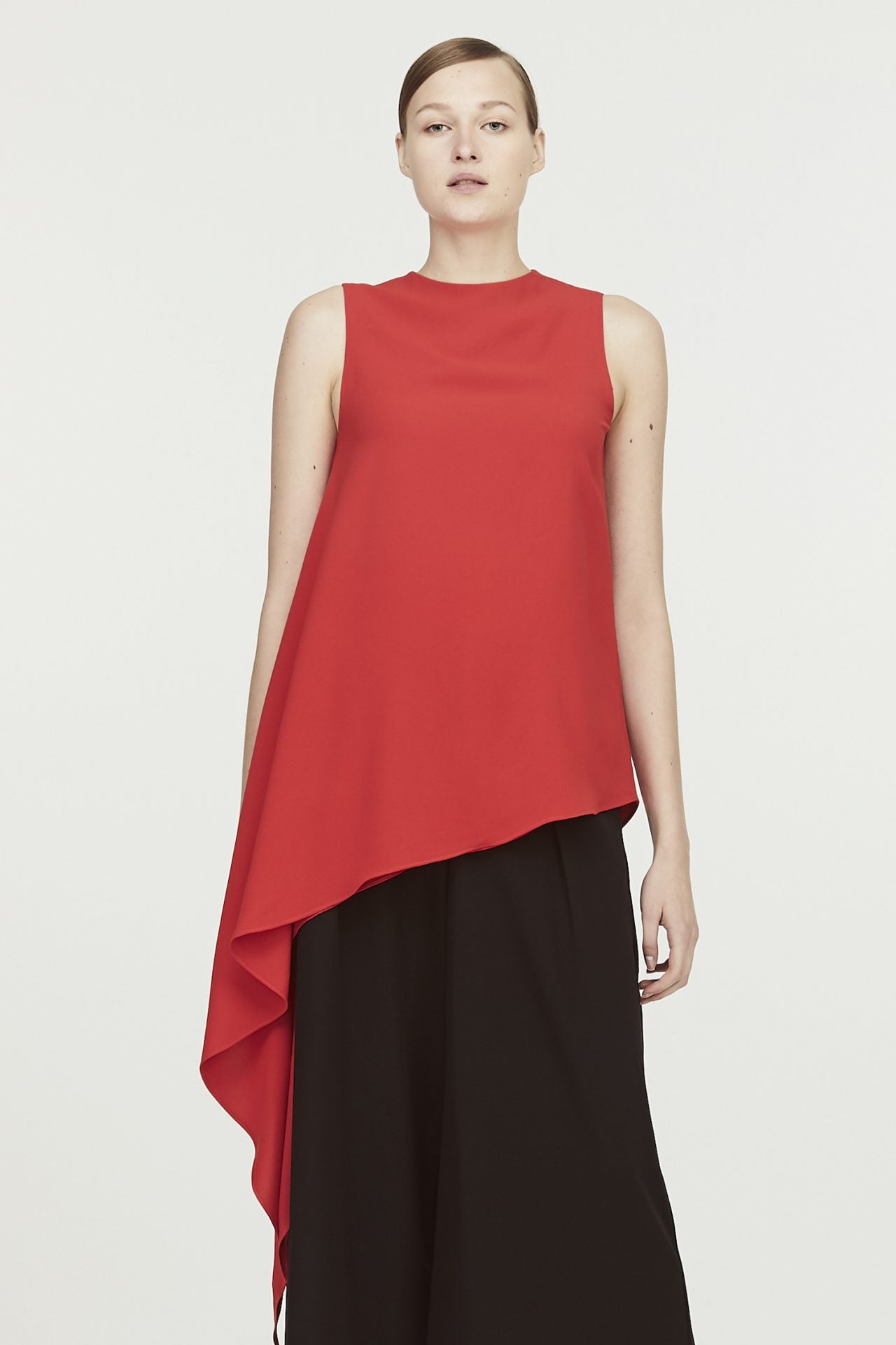 Split-Lined Asymmetrical Blouse