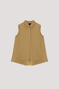 Flared Sleeveless Blouse