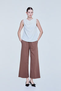 Cowl Neck Sleeveless Blouse