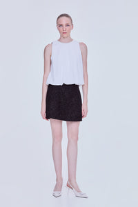 Puffy Pearl Embellished Top