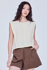 Sleeveless Panelled Top