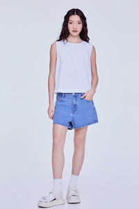 Button Back Stripes Blouse