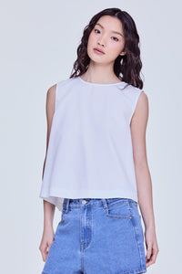Button Back Stripes Blouse