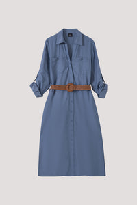 Belted Shirt Dress