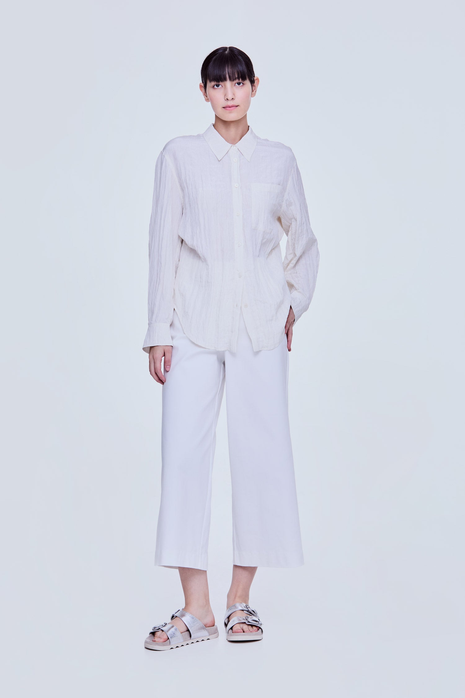 Oversized Crepe Blouse