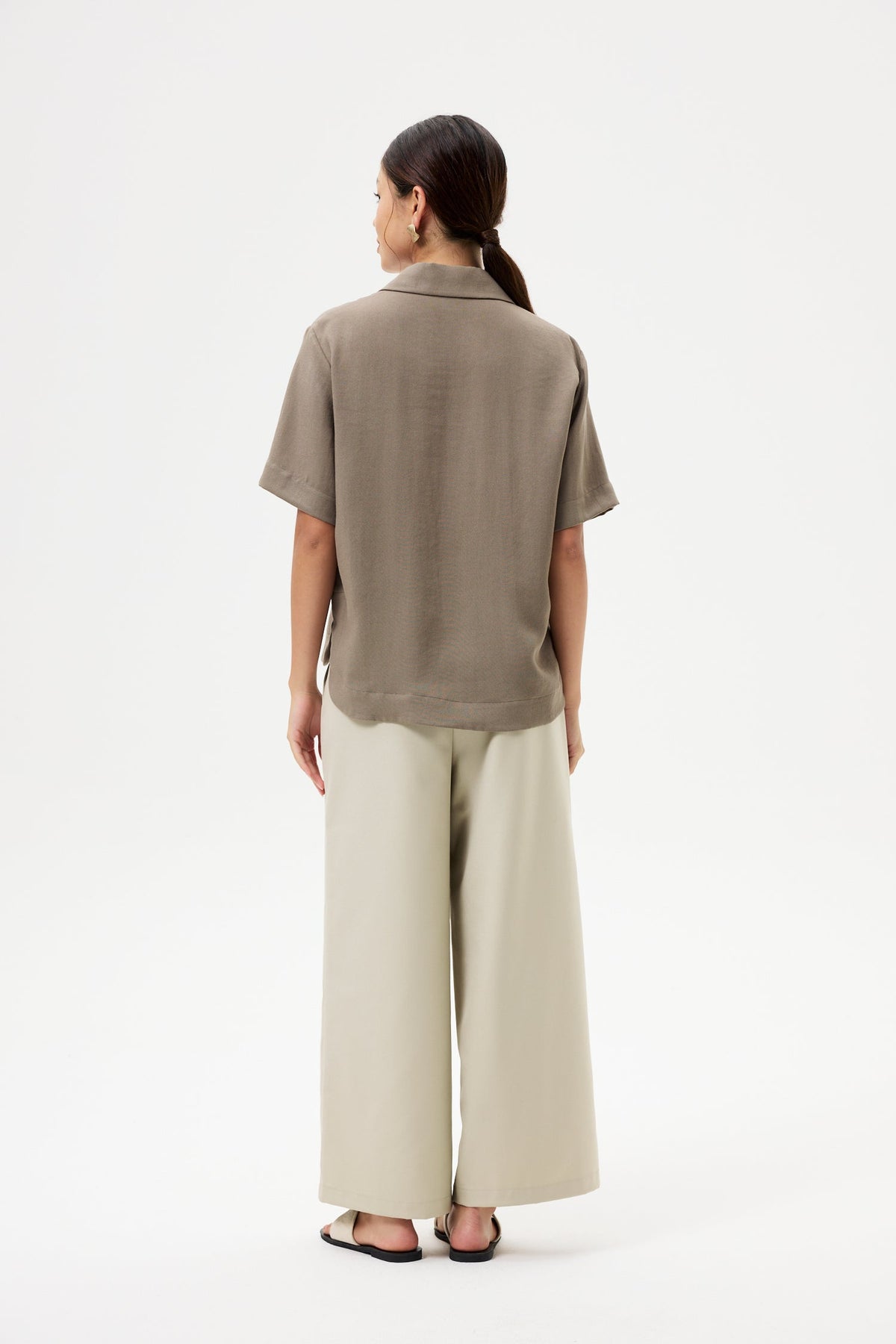 Relaxed Open Collared Shirt
