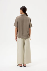 Relaxed Open Collared Shirt