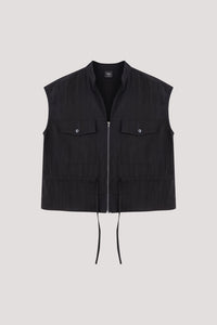 Collared Cargo Vest Top