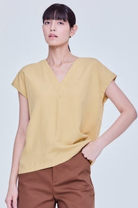 Relaxed V-Neck Top