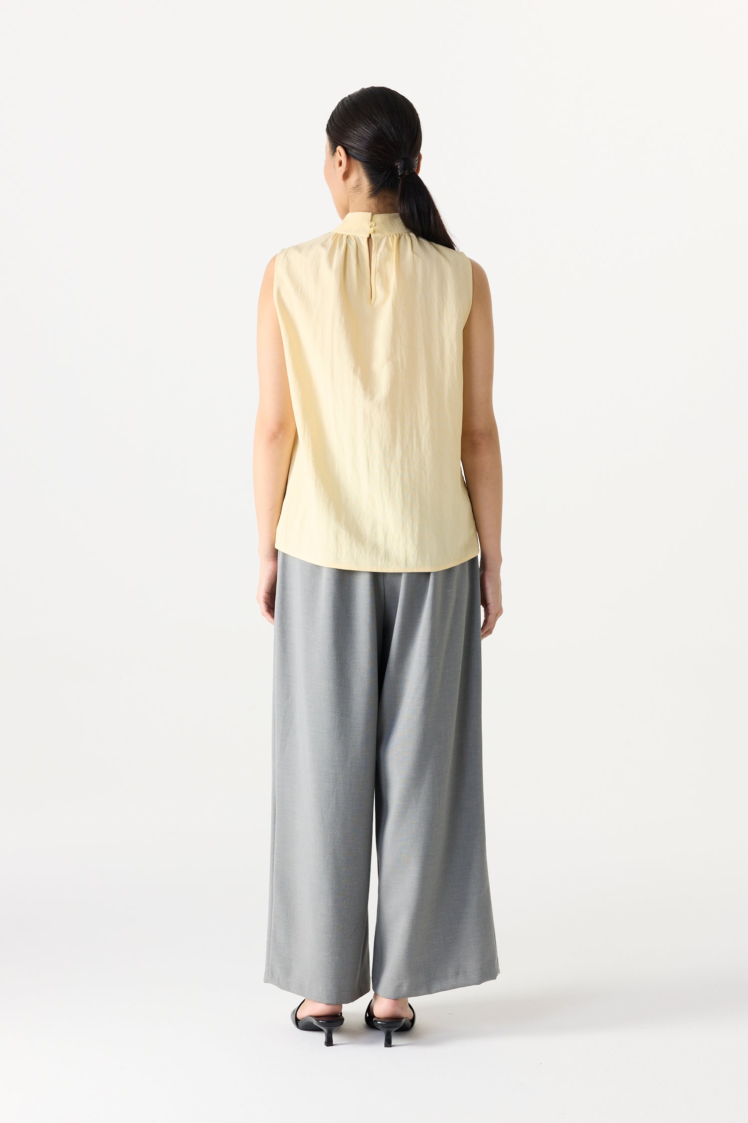 High Neck Sleeveless Top