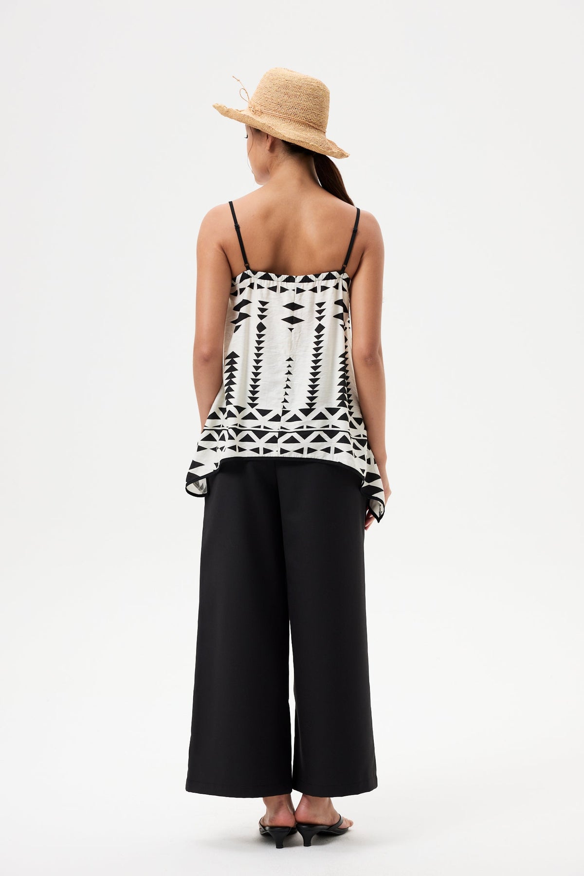 Printed Handkerchief Cami Top