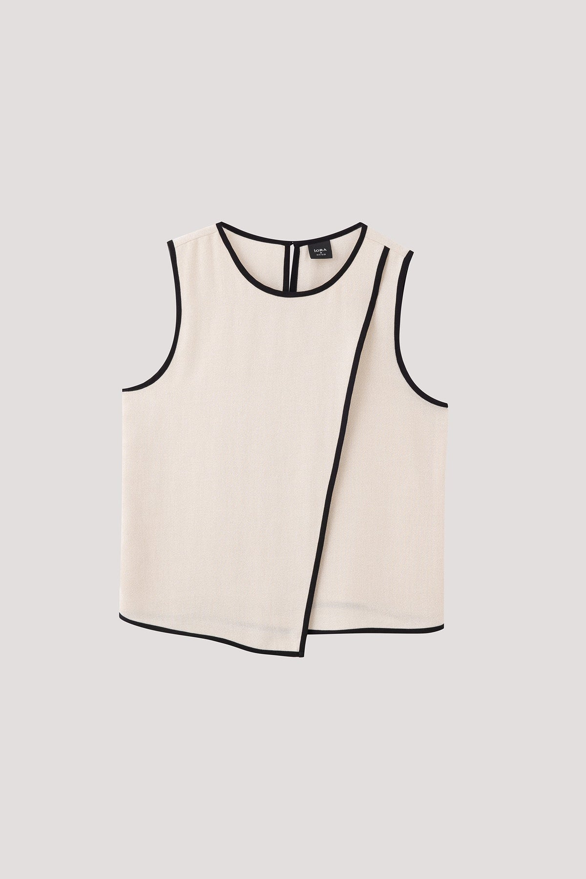 Contrast Binded Sleeveless Top
