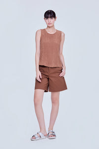 Flowy Sleeveless Crepe Top