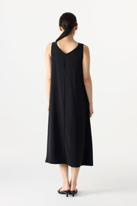 Sleeveless V-Neck Midi Dress