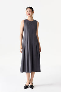 Sleeveless Pleated Dress
