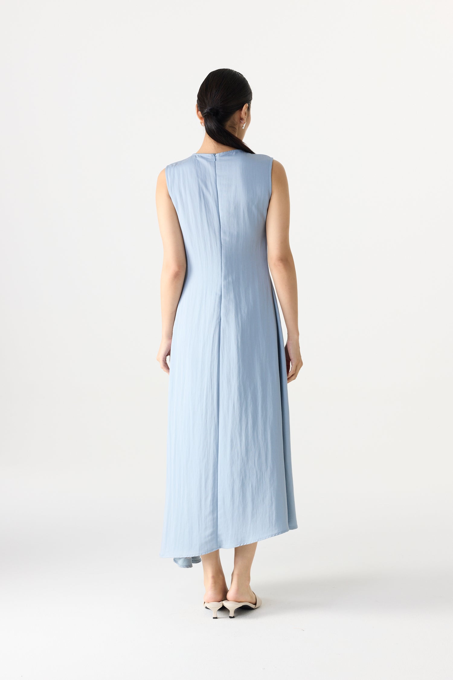Darted Sleeveless Mini Dress