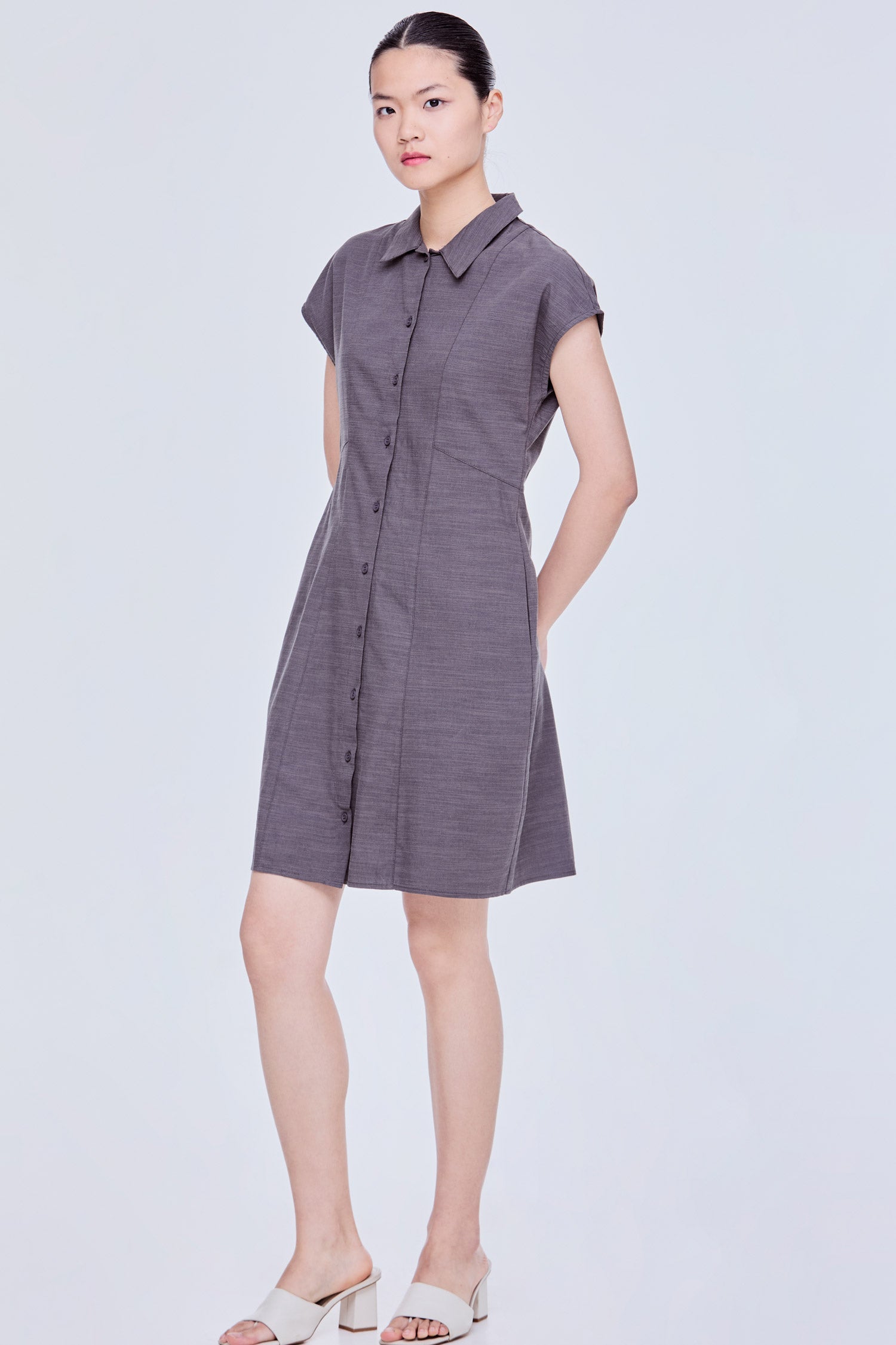 Collared Magyar Shirt Dress