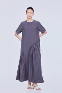 Asymmetrical Short Sleeve Dress