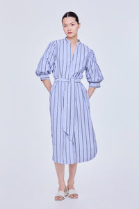 Balloon Sleeve Shirt Dress