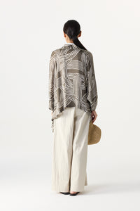 Printed Kimono Cardigan