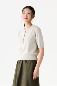 Short Sleeve Knit Top