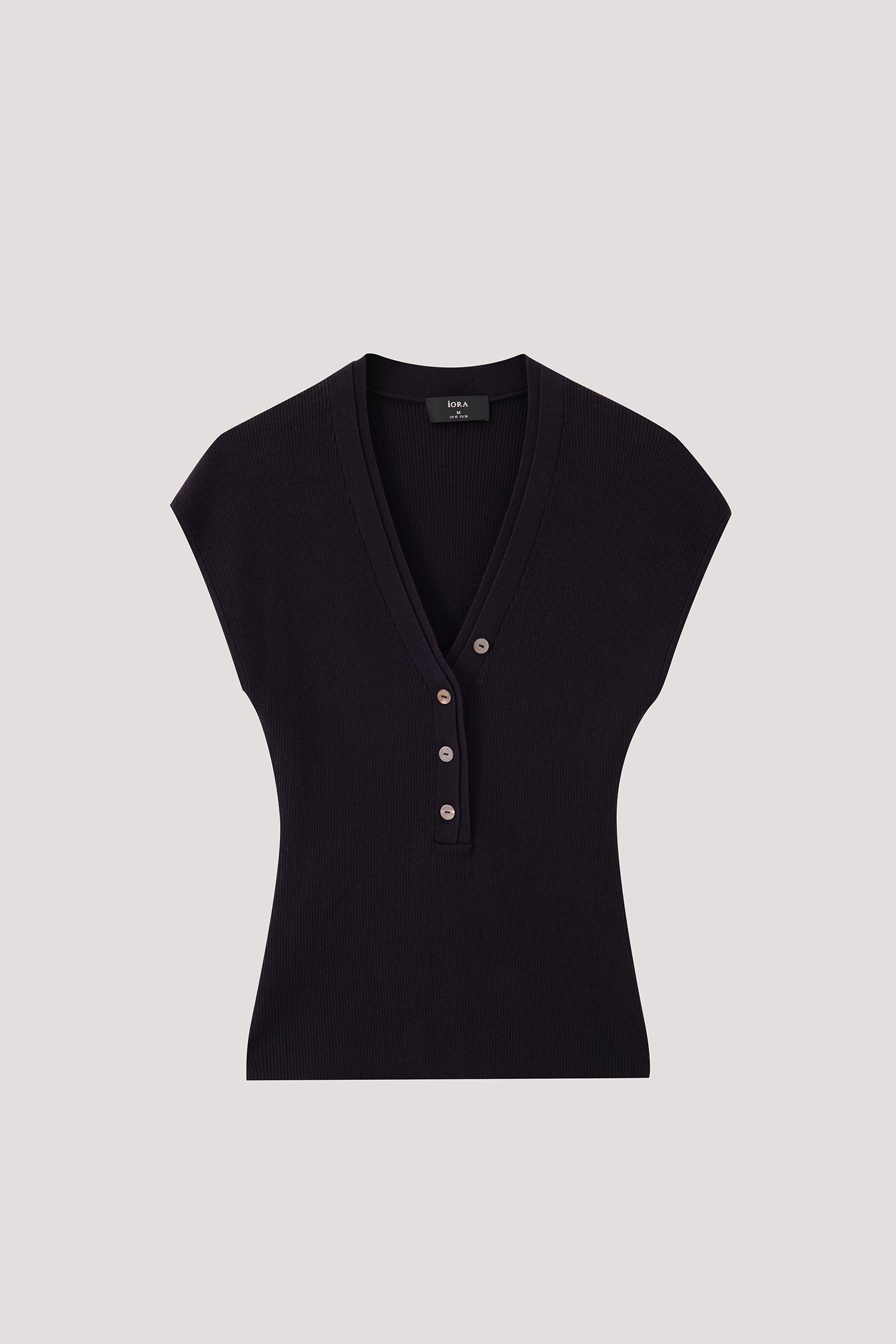 Double V-Neck Magyar Knit Top