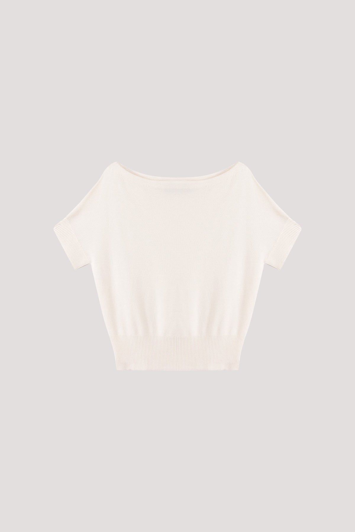 Boat Neck Magyar Knit Top