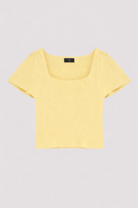 Square Neck Knit Top