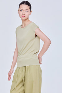 Wide Round Neck Magyar Knit Top