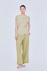 Wide Round Neck Magyar Knit Top